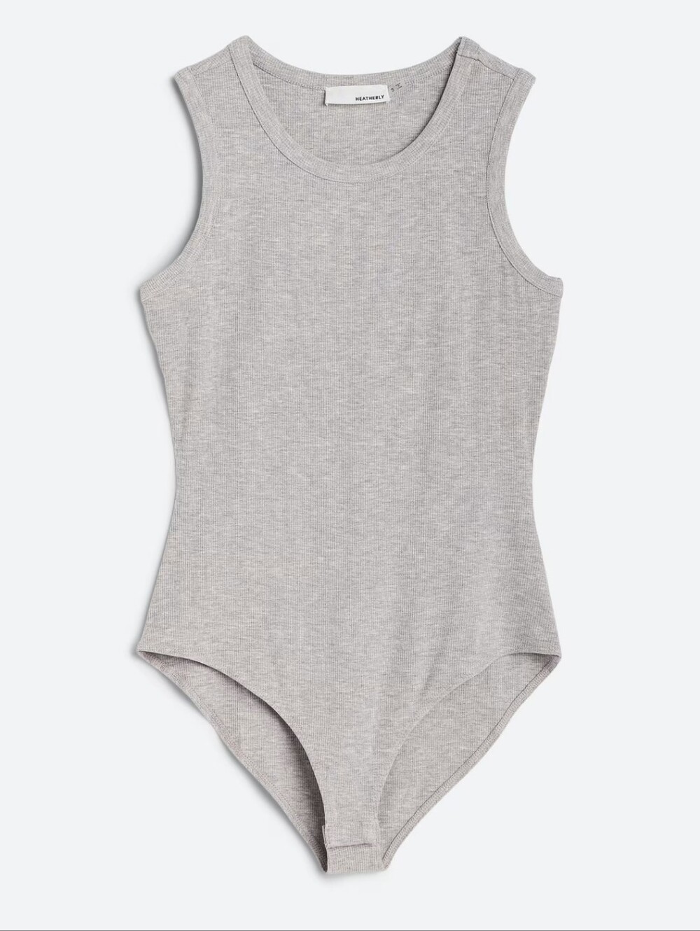 Heatherly's Chana Knit Bodysuit Medium Gray